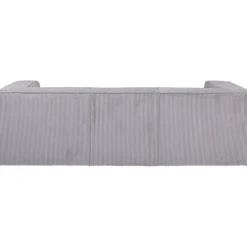 Canapé Cubetto Cord 3-places gris clair 220cm