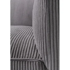 Canapé Cubetto Cord 3-places gris clair 220cm