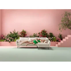 Canapé d angle Amalfi droite crème 275cm