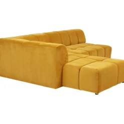 Canapé d angle Belami velours ambre gauche
