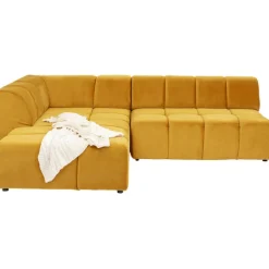 Canapé d angle Belami velours ambre gauche