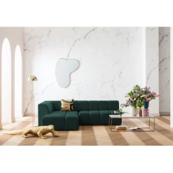 Canapé d angle Belami vert foncé gauche 265cm