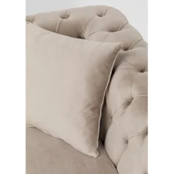 Canapé d angle Bellissima velours taupe gauche