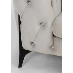 Canapé d angle Bellissima velours taupe gauche