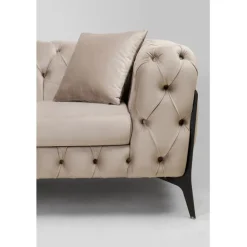 Canapé d angle Bellissima velours taupe gauche