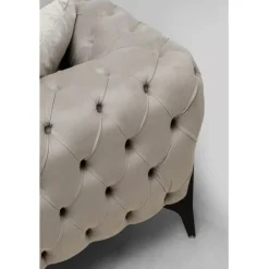 Canapé d angle Bellissima velours taupe gauche