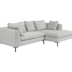 Canapé d angle Gianni Cord gris droite