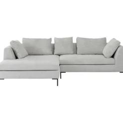 Canapé d angle Gianni Cord gris gauche