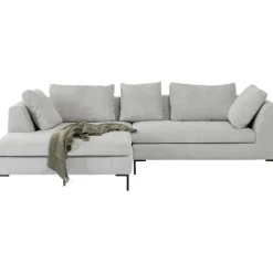 Canapé d angle Gianni Cord gris gauche