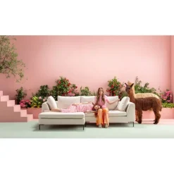 Canapé d angle Gianni crème 250x167 Gauche