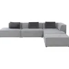 Canapé d angle Infinity Atlanta gris droite