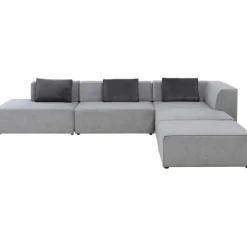 Canapé d angle Infinity Atlanta gris droite