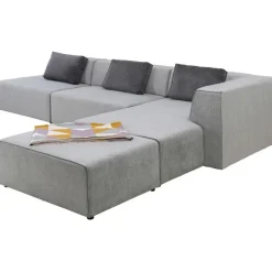 Canapé d angle Infinity Atlanta gris droite