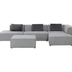 Canapé d angle Infinity Atlanta gris droite