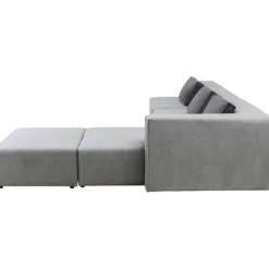 Canapé d angle Infinity Atlanta gris droite