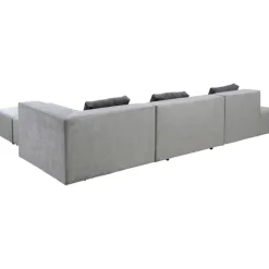 Canapé d angle Infinity Atlanta gris droite