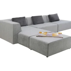 Canapé d angle Infinity Atlanta gris gauche