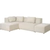 Canapé d angle Infinity Ottomane Cord crème gauche