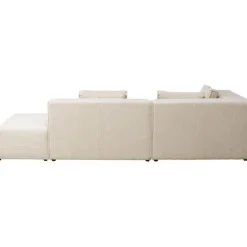 Canapé d angle Infinity Ottomane Cord crème gauche