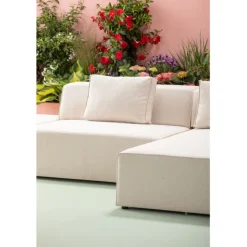 Canapé d angle Infinity Ottomane crème droite