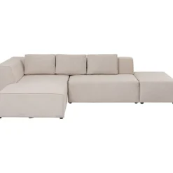 Canapé d angle Infinity Ottomane crème gauche