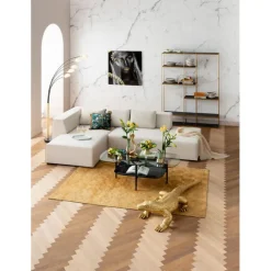 Canapé d angle Infinity Ottomane crème gauche