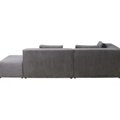 Canapé d angle Infinity Ottomane Cord gris gauche