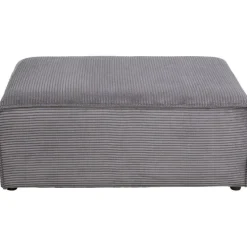 Canapé d angle Infinity Ottomane Cord gris gauche