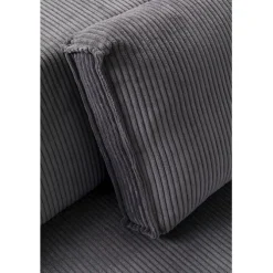 Canapé d angle Infinity Ottomane Cord gris gauche