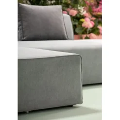 Canapé d angle Infinity Ottomane gris gauche