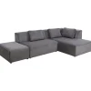 Canapé d angle Infinity Ottomane Cord gris droite