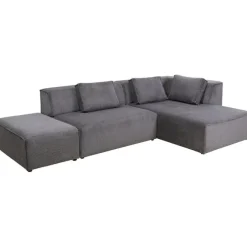 Canapé d angle Infinity Ottomane Cord gris droite