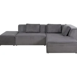Canapé d angle Infinity Ottomane Cord gris droite