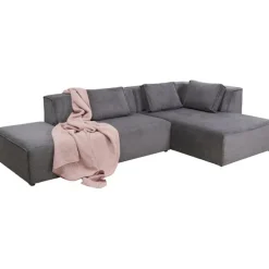 Canapé d angle Infinity Ottomane Cord gris droite