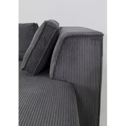 Canapé d angle Infinity Ottomane Cord gris droite