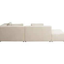 Canapé d angle Infinity Ottomane Cord crème droite