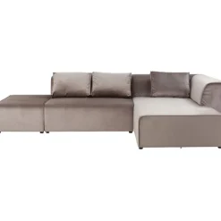 Canapé d angle Infinity Velvet Taupe Droite