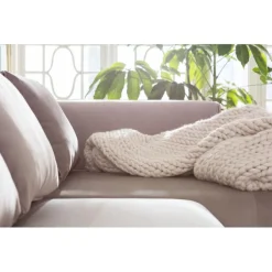 Canapé d angle Infinity Velvet Taupe Droite