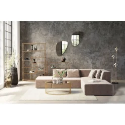 Canapé d angle Infinity Velvet Taupe Droite