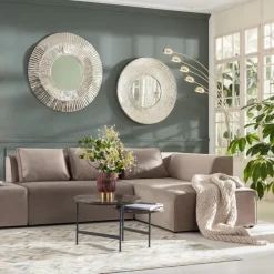 Canapé d angle Infinity Velvet Taupe Droite