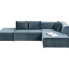 Canapé d angle Infinity velours ocean droite