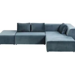 Canapé d angle Infinity velours ocean droite