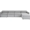 Canapé d angle Lucca gris droite 331cm
