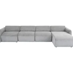 Canapé d angle Lucca gris droite 331cm