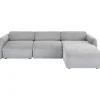 Canapé d angle Lucca gris droite 255cm