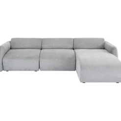 Canapé d angle Lucca gris droite 255cm