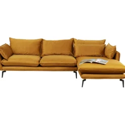 Canapé d angle Monza droite velours curry 296cm