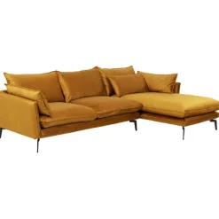 Canapé d angle Monza droite velours curry 296cm