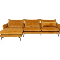 Canapé d angle Monza gauche velours curry 296cm