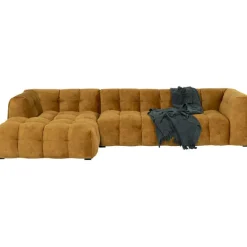 Canapé d angle Salamanca brun doré gauche 320cm